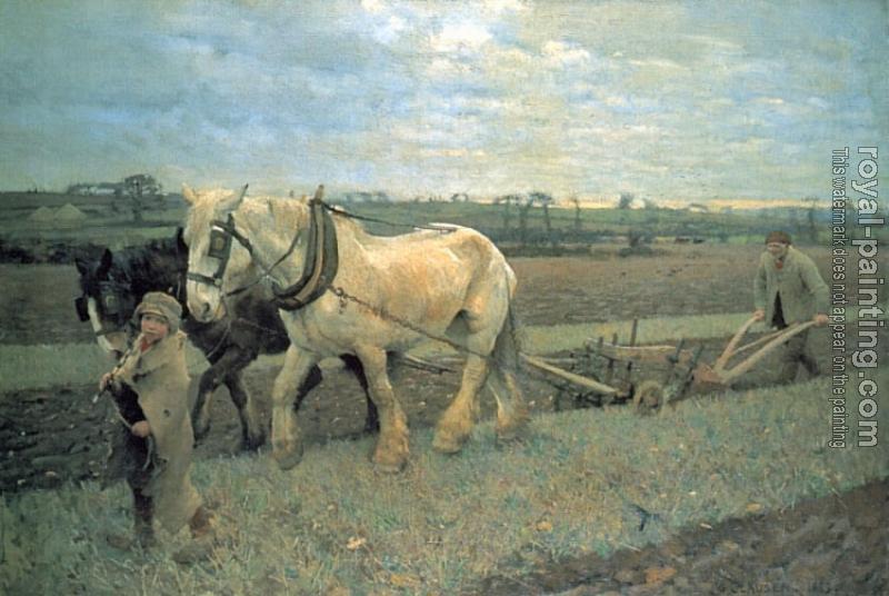 Sir George Clausen : Ploughing Sir George Clausen : Ploughing